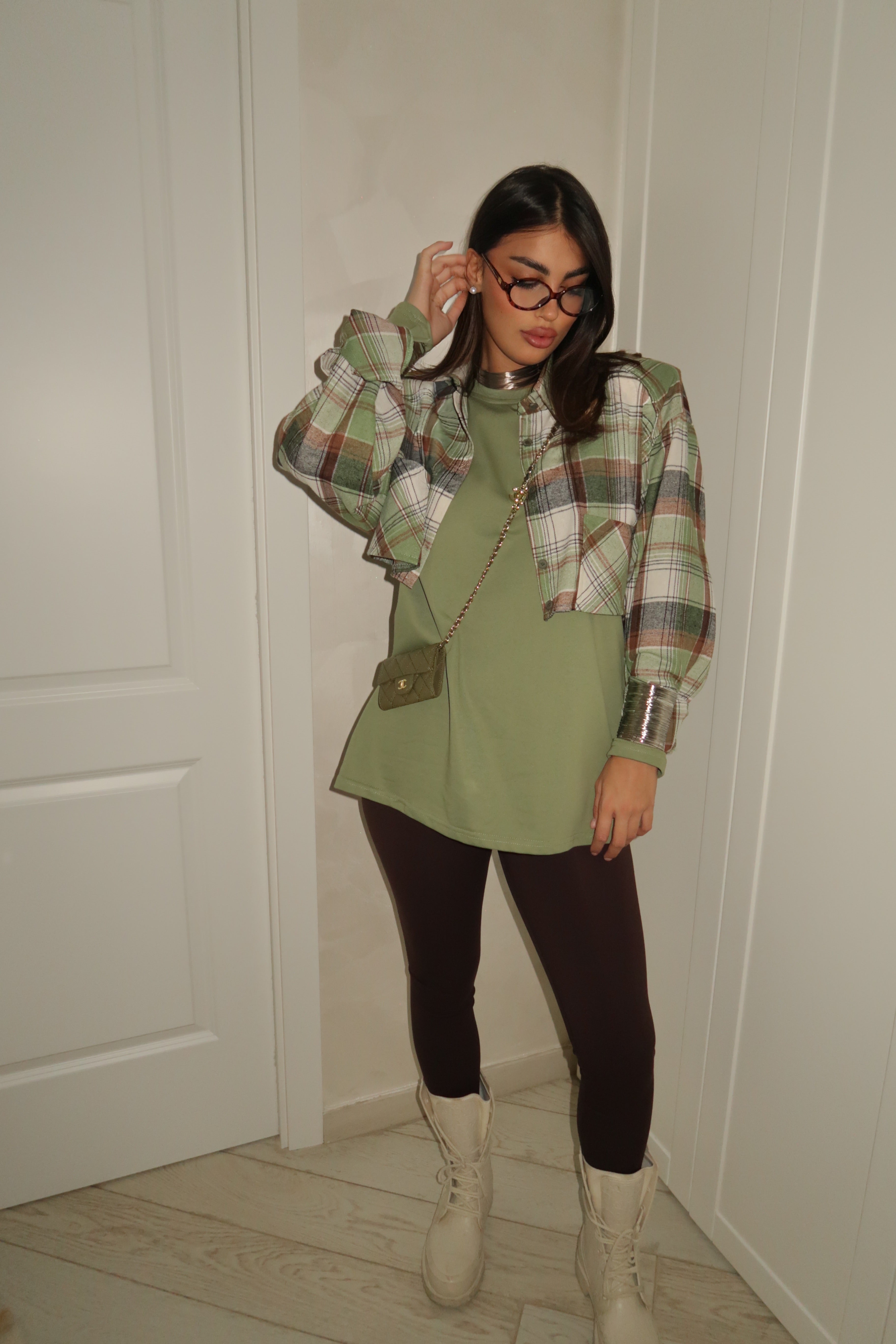 Maglia Verde Couture