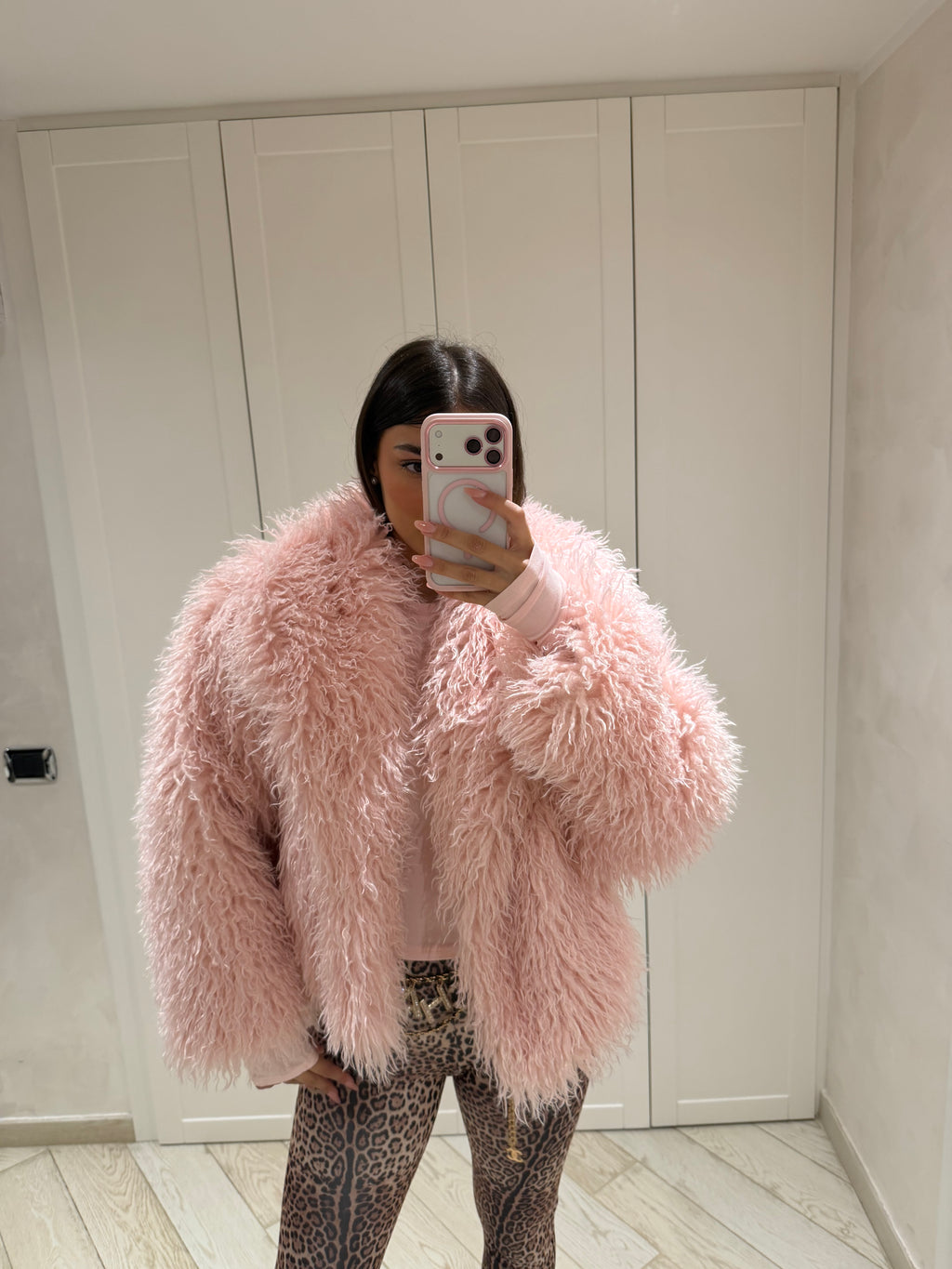 eco-pelliccia mongolia puffy